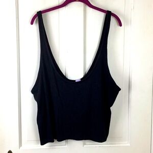 Savage X Fenty Cropped Knit Tank Top Scoop Neck Plus Size 1X